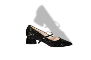 Zapato negro brillo